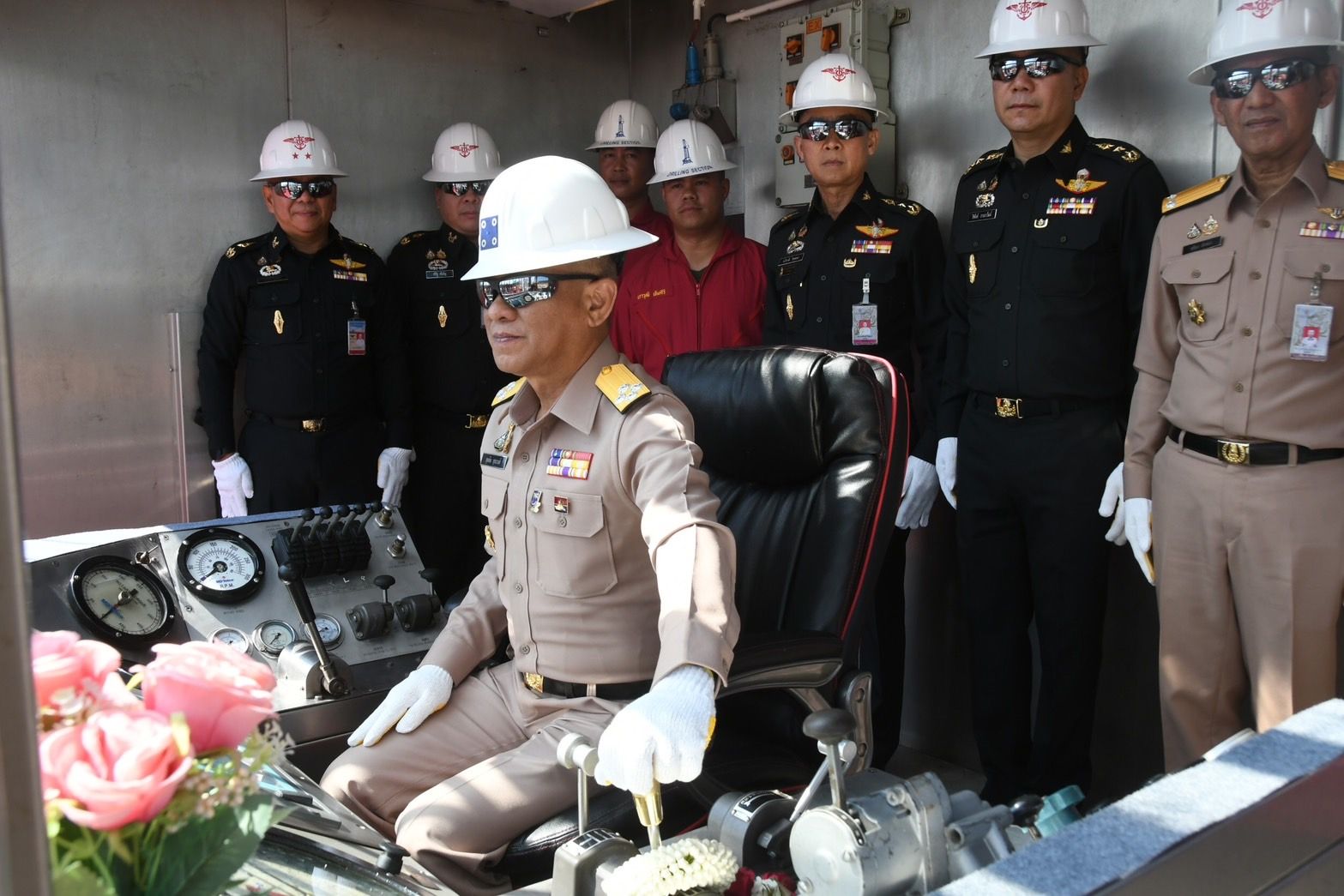พิธีเปิดการเจาะ (SPUD) หลุมเจาะปิโตรเลียม FA-MS-68-100