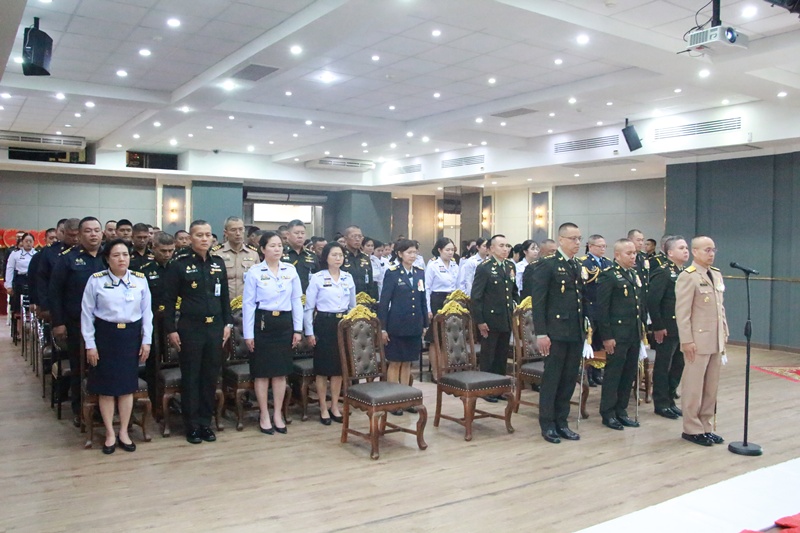 กรมการพลังงานทหาร จัดพิธีสดุดีกำลังพลผู้เสียชีวิตจากสถานการณ์กรณีพิพาทชายแดนไทย-กัมพูชา
