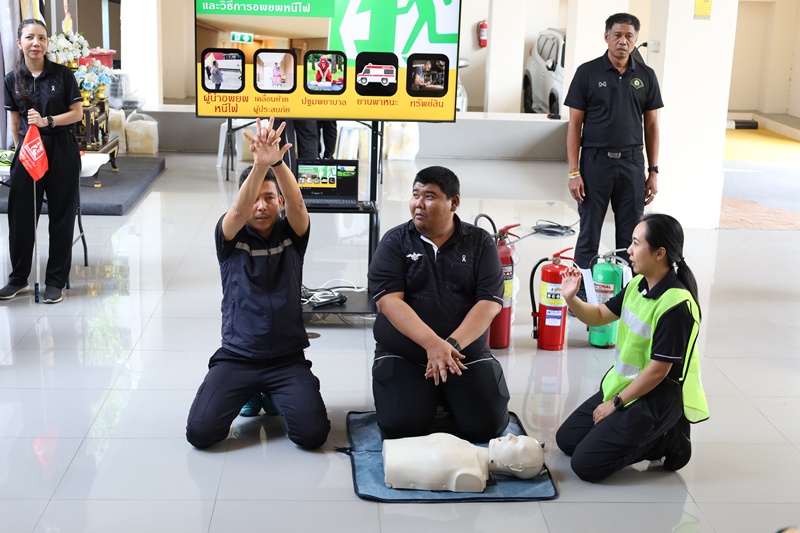 กรมการพลังงานทหาร จัดการฝึกอบรมทฤษฎีและซักซ้อมดับเพลิง บก.พท. ประจำปีงบประมาณ พ.ศ. 2569