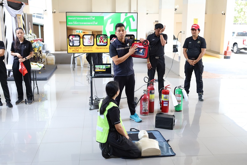 กรมการพลังงานทหาร จัดการฝึกอบรมทฤษฎีและซักซ้อมดับเพลิง บก.พท. ประจำปีงบประมาณ พ.ศ. 2569