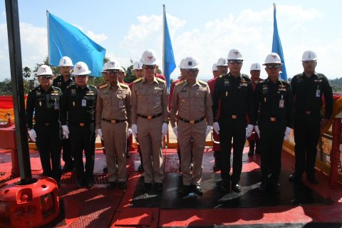 พิธีเปิดการเจาะ (SPUD) หลุมเจาะปิโตรเลียม FA-MS-68-100