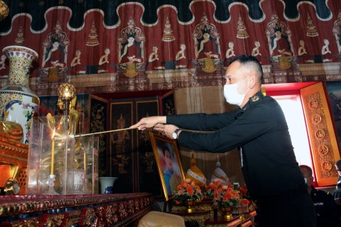 กรมการพลังงานทหาร ร่วมพิธีเจริญพระพุทธมนต์ ถวายพระพรชัยมงคลแด่ สมเด็จพระเจ้าลูกเธอเจ้าฟ้าพัชรกิติยาภา นเรนทิราเทพยวดี กรมหลวงราชสาริณีสิริพัชร มหาวัชรราชธิดา